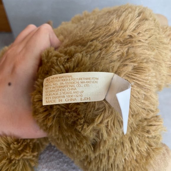 DanDee Wild Boar Plush *Hog* Love XOXO *Rose Tattoo* Brown Stuffed Animal 10" - Picture 5 of 5